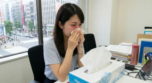 花粉症による不調